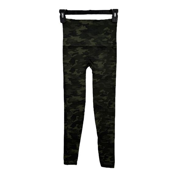 Spanx leggings Look At Me Now Seamless cropped camo green size Small S - Picture 3 of 4